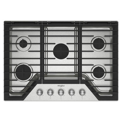 WHIRLPOOL WCGK7030PS Whirlpool 30-inch Gas Cooktop With Fifth Burner