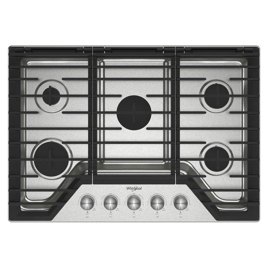 WHIRLPOOL WCGK7030PS Whirlpool 30-inch Gas Cooktop With Fifth Burner