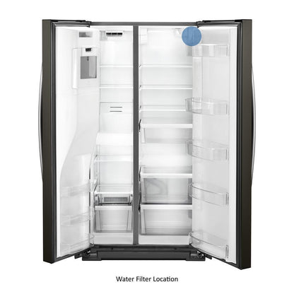 WHIRLPOOL WRS571CIHV Whirlpool 36-inch Wide Counter Depth Side-by-side Refrigerator -...