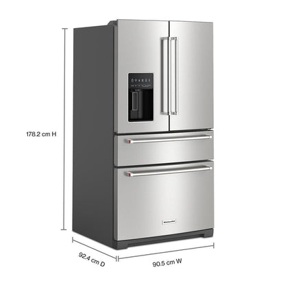 KITCHENAID KRMF536RPS 26.2 Cu. Ft. Multi-door French Door Refrigerator With Platinum INTE...