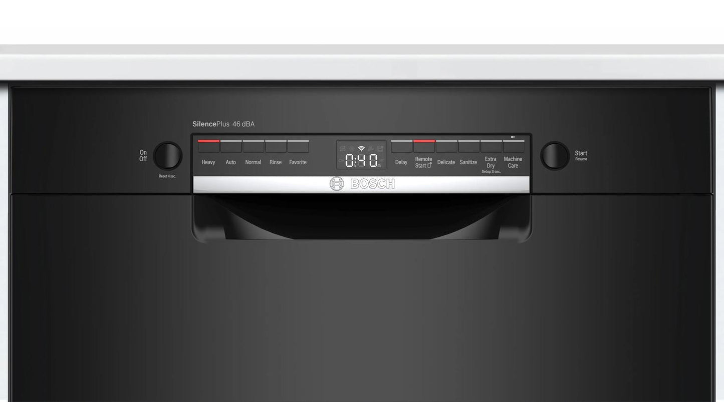 BOSCH SGE53C56UC Bosch 300 Series Dishwasher 24"" Black