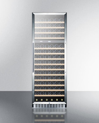 SUMMIT SWC1966 2-zone 160 Bottle Wine Cellar With Glass Door, Digital Thermostat, ...