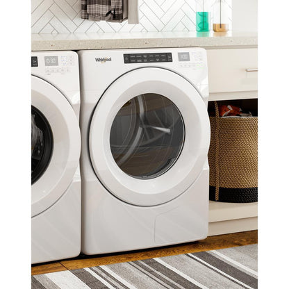 WHIRLPOOL WHD560CHW Whirlpool 7.4 CU.FT Front Load Heat Pump Dryer With Intiutitive ...