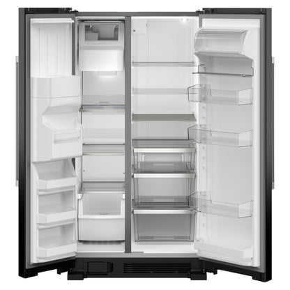 MAYTAG MRSF4036PB Maytag 36-inch Wide Side-by-side Refrigerator - 25 Cu. Ft.