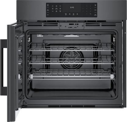 BOSCH HBL8444LUC 800 Series Single Wall Oven 30'' Left Sideopening Door, Black STAIN...