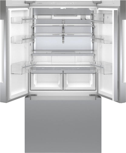 BOSCH B36CT81ENS 800 Series French Door Bottom Mount Refrigerator 36"" Easy Clean STA...