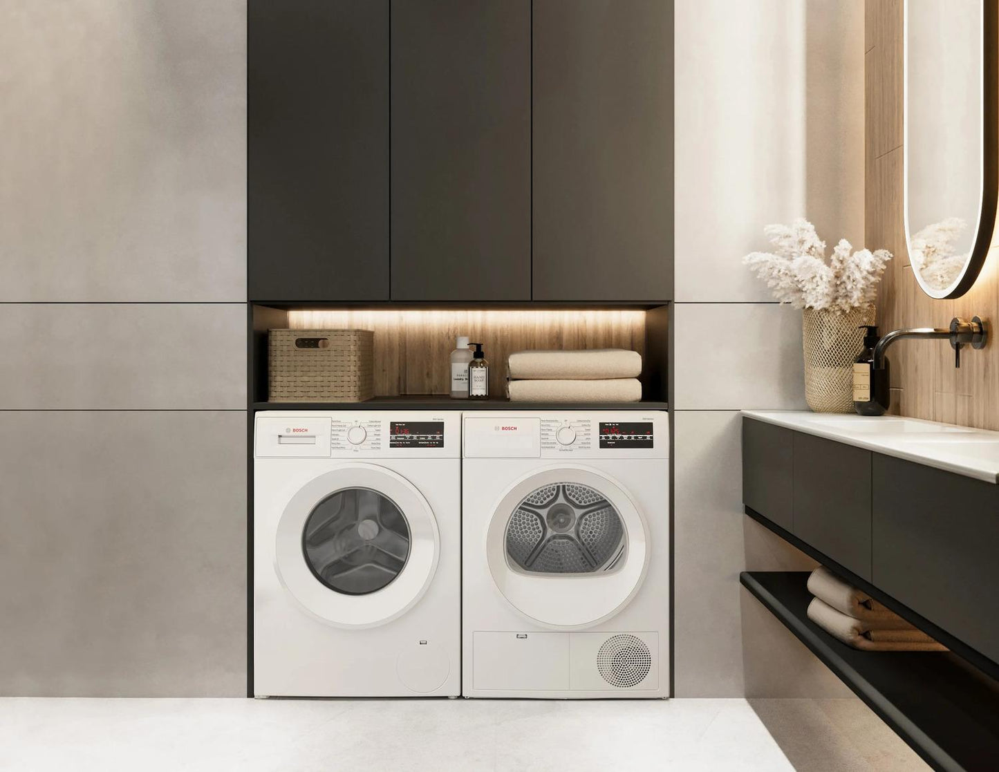 BOSCH WGA14400UC Bosch 300 Series Compact Washer 1400 Rpm
