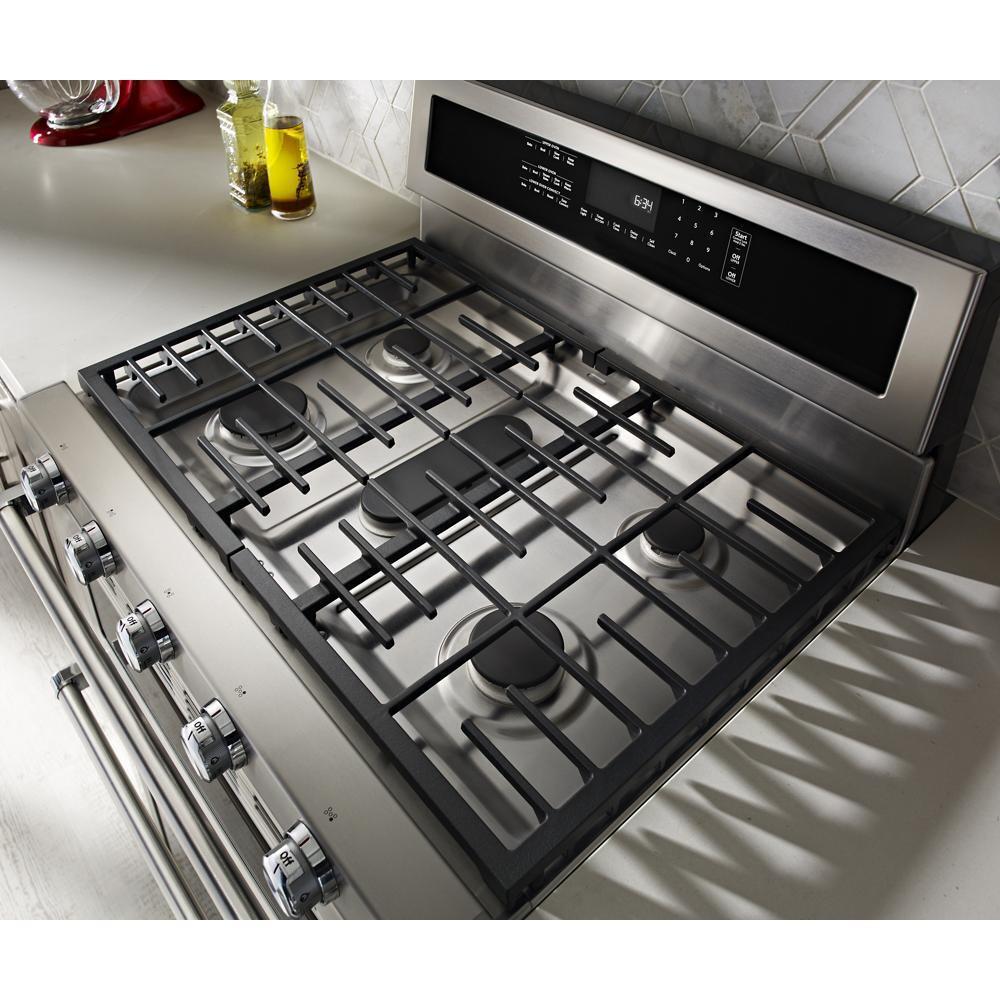 KITCHENAID KFDD500ESS Stainless Steel Kitchenaid 30-inch 5 Burner Dual Fuel Double OVE...