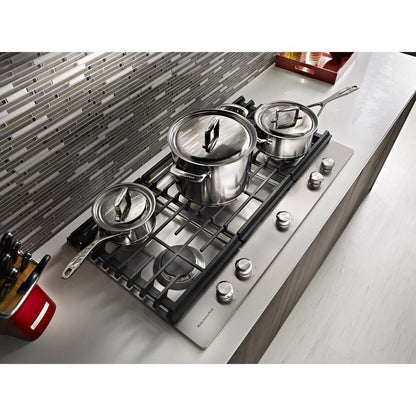 KITCHENAID KCGS950ESS Stainless Steel Kitchenaid 30'' 5-burner Gas Cooktop With Griddle