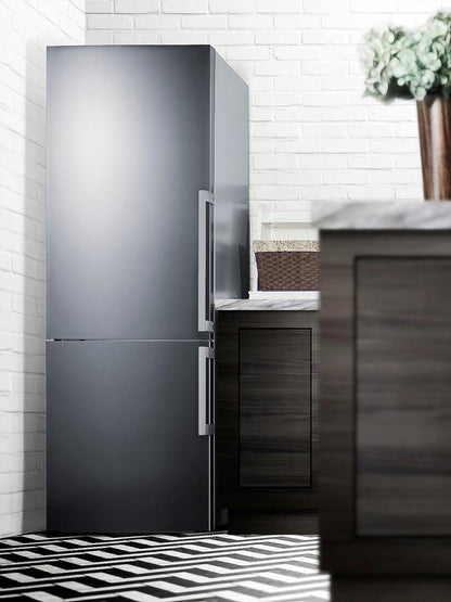 SUMMIT FFBF283SSLHD Summit 28"" Wide Bottom Freezer Refrigerator