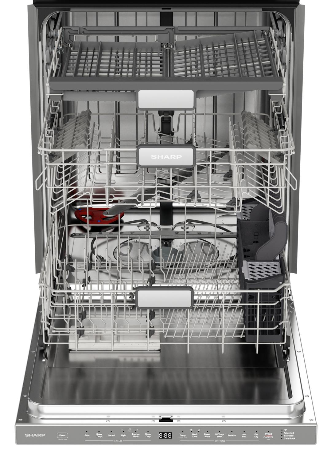 SHARP SDW6767HS Sharp 24 In. Slide-in Smart Dishwasher