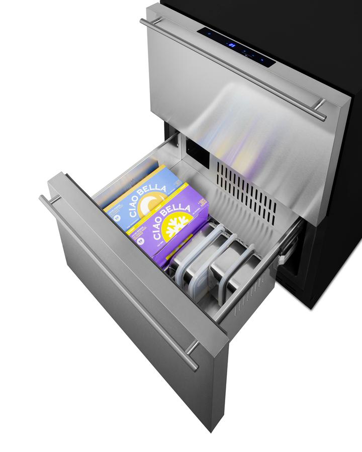 SUMMIT ADFD243PNR Summit 24"" Wide 2-drawer All-freezer (panels Not Included)