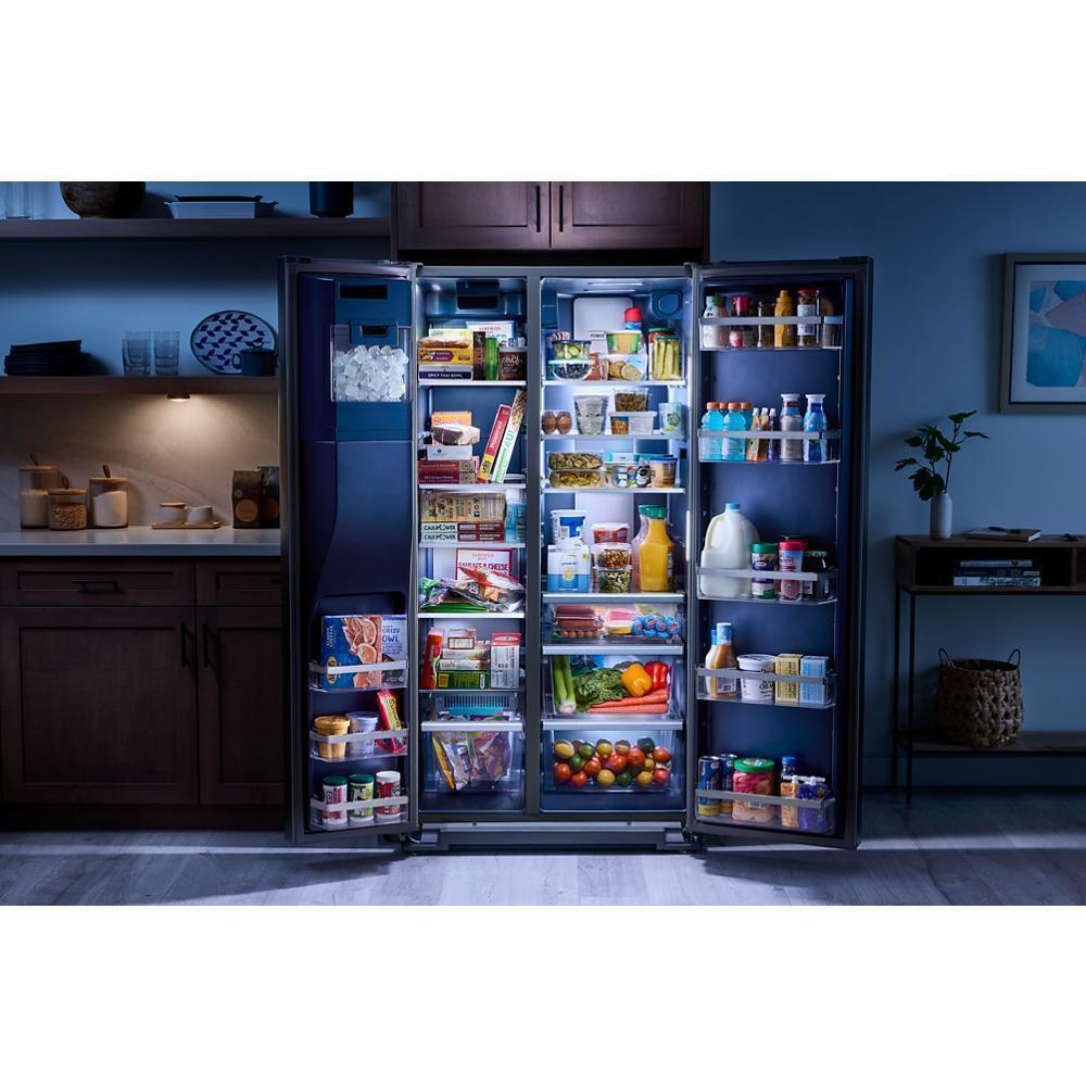 MAYTAG MRSF6636RZ 36-inch Wide Full-depth Side-by-side Refrigerator With Arctic Blue ...