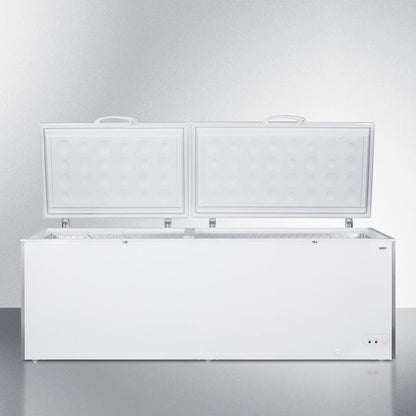 SUMMIT SCFM252WH Commercially Listed 26.66 CU.FT. Manual Defrost Chest Freezer In WH...