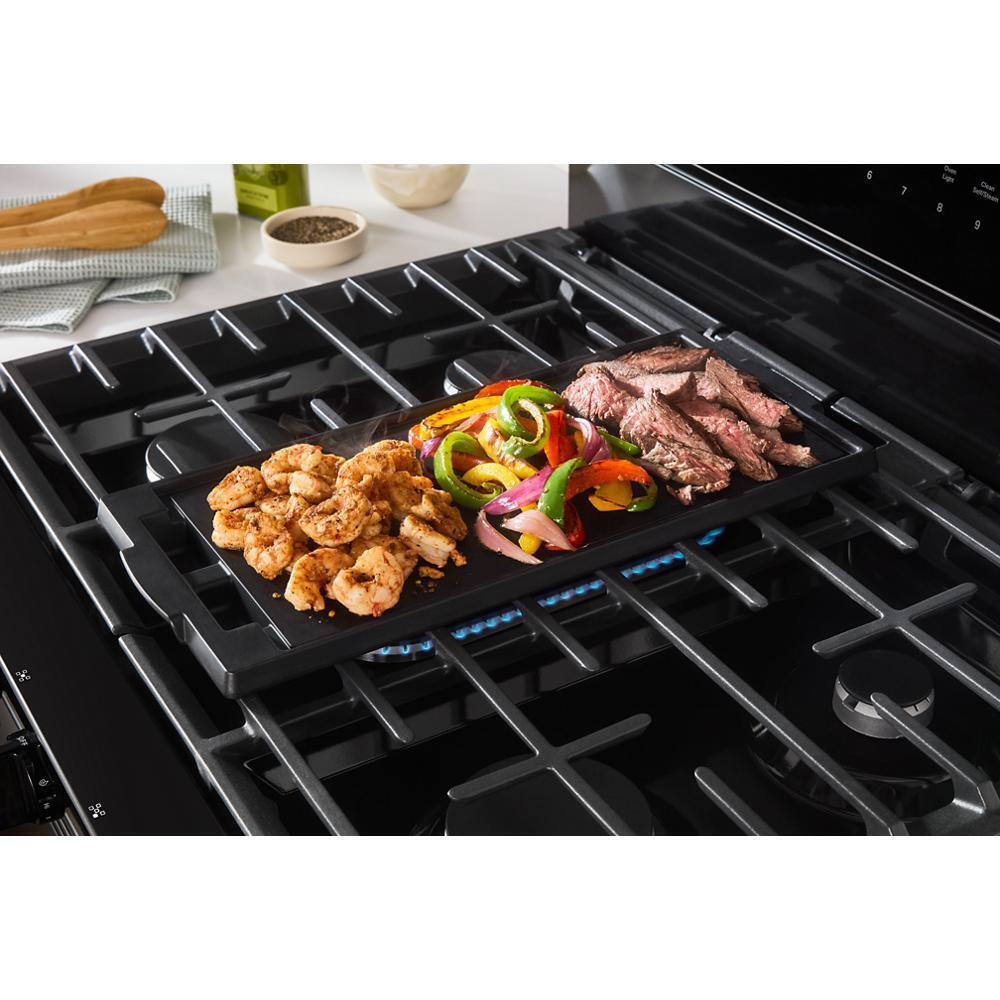 WHIRLPOOL WFGS7530RB 30-inch Smart Gas Range With Air Cooking Technology, Steam/self CLE...