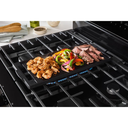 WHIRLPOOL WFGS7530RB 30-inch Smart Gas Range With Air Cooking Technology, Steam/self CLE...