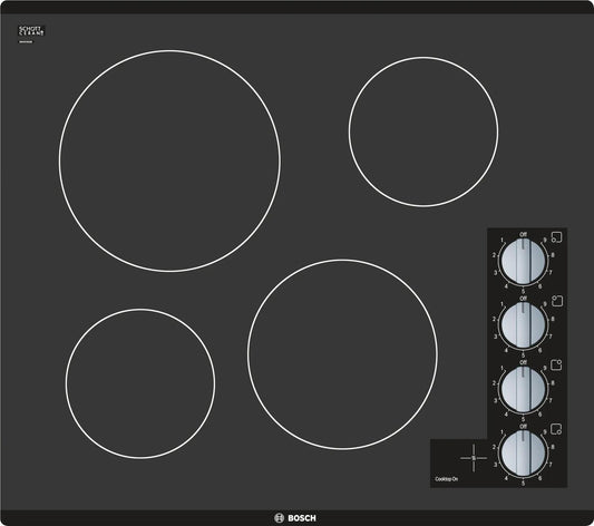 BOSCH NEM5466UC Bosch 24"" Electric Cooktop 500 Series - Black Frameless
