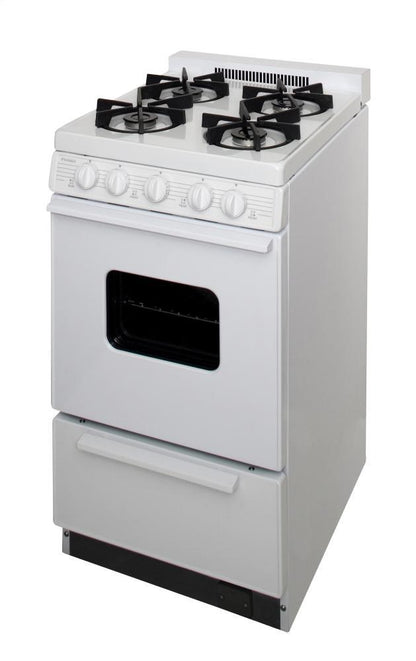 PREMIER BHK5X0OP 20 In. Freestanding Battery-generated Spark Ignition Gas Range In W...