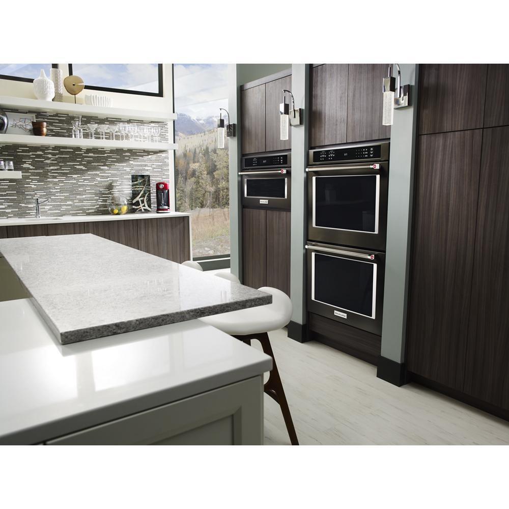 KITCHENAID KMBP100EBS 30"" Built In Microwave Oven With Convection Cooking - Black Stainless