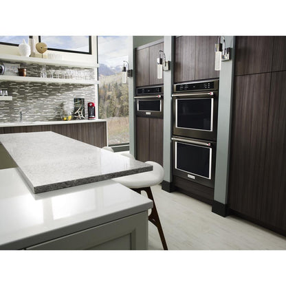 KITCHENAID KMBP100EBS 30"" Built In Microwave Oven With Convection Cooking - Black Stainless