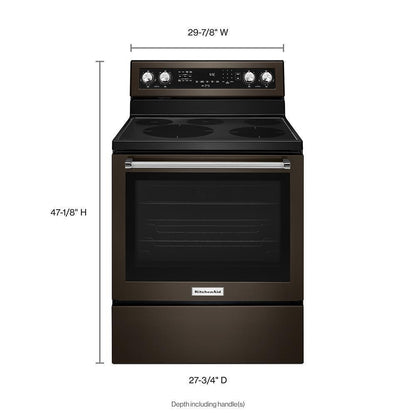 KITCHENAID KFEG500EBS Kitchenaid 30-inch 5-element Electric Convection Range - Black S...