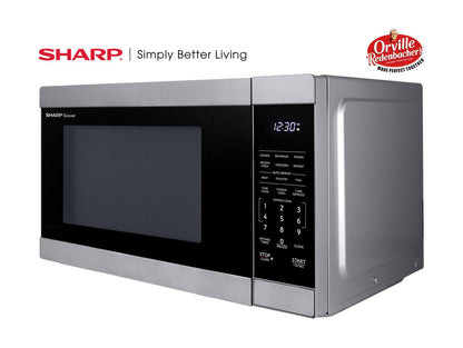 SHARP SMC1162KS Sharp 1.1 Cu. Ft. 1000w Stainless Steel Countertop Microwave Oven