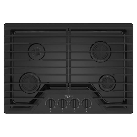 WHIRLPOOL WCGK3030PB Whirlpool 30-inch Gas Cooktop With Speedheat Burners