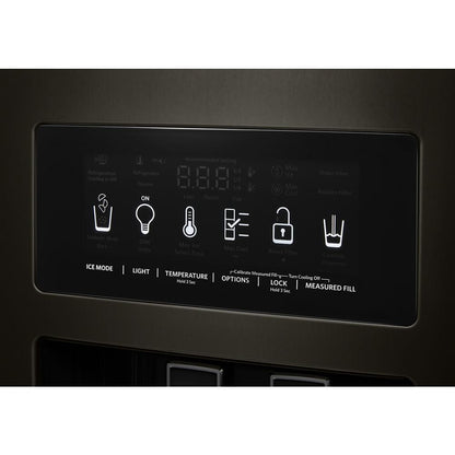 KITCHENAID KRSC703HBS 22.6 Cu Ft. Counter-depth Side-by-side Refrigerator With Exterior I...