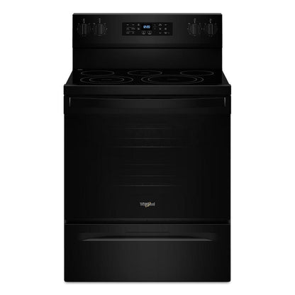 WHIRLPOOL WFES5030RB 30-inch Electric Range With Air Fry and Air Baking, Self Cleaning, ...