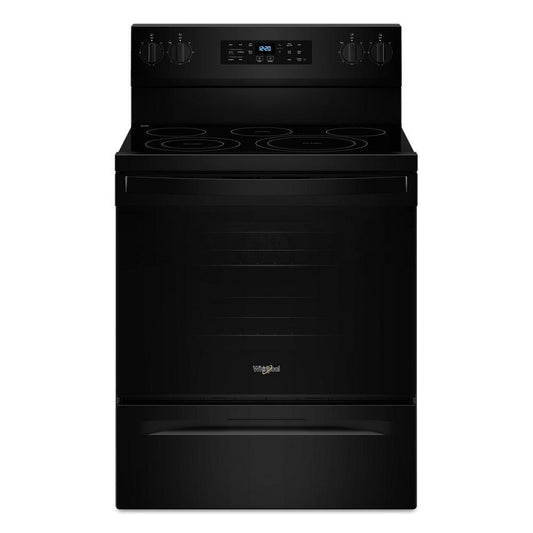 WHIRLPOOL WFES5030RB 30-inch Electric Range With Air Fry and Air Baking, Self Cleaning, ...