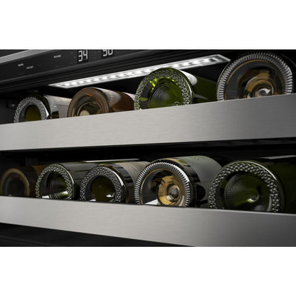 KITCHENAID KUBL314KBS 24"" Beverage Center With Glass Door and Metal-front Racks - Black S...