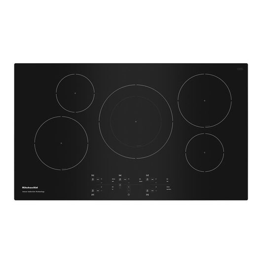 KITCHENAID KCIG556JBL KitchenAid 36-inch 5-element Sensor Induction Cooktop
