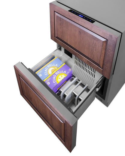 SUMMIT SPRF34D Summit 24"" Wide 2-drawer Refrigerator-freezer
