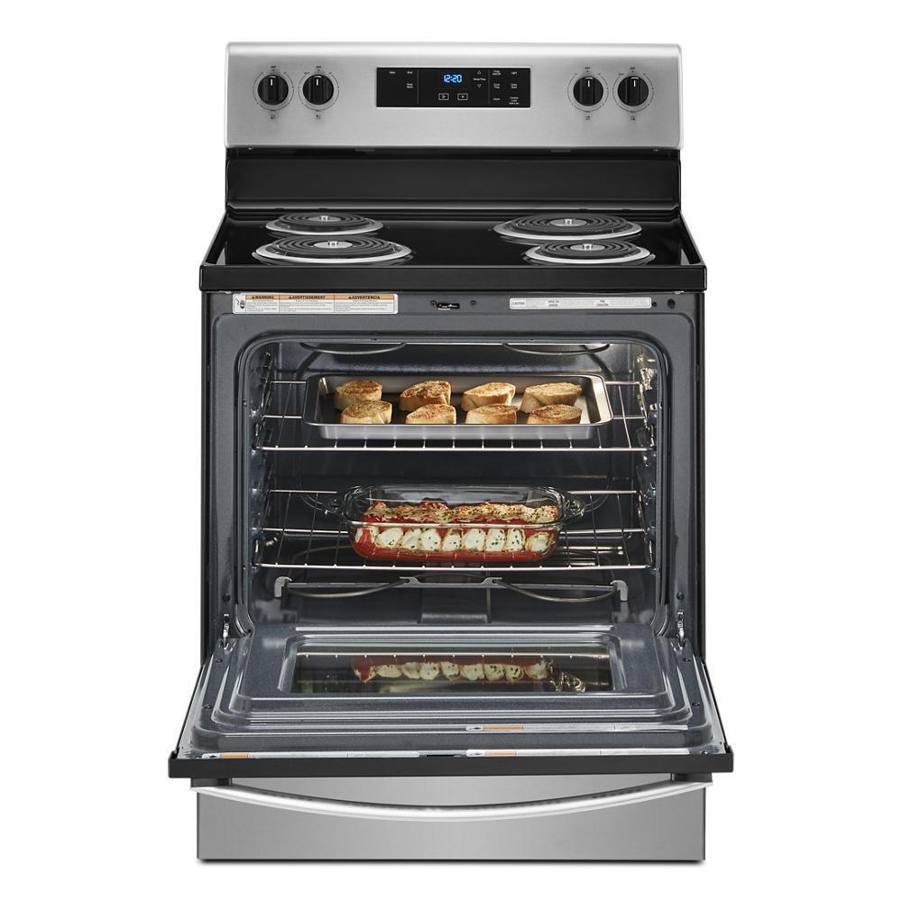 WHIRLPOOL WFC150M0JS 4.8 Cu. Ft. Whirlpool Electric Range With Keep Warm Setting