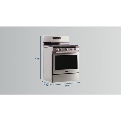 MAYTAG MGR7700LZ Maytag Gas Range With Air Fryer and Basket - 5.0 Cu. Ft.