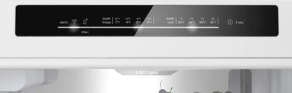 BOSCH B24CB80ESW 800 Series Free-standing Fridge-freezer With Freezer At Bottom, GLA...