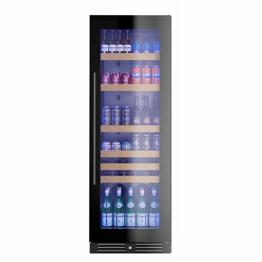 XO APPLIANCE XOU2470BCGB XO Appliance Tall Beverage Center Black Glass
