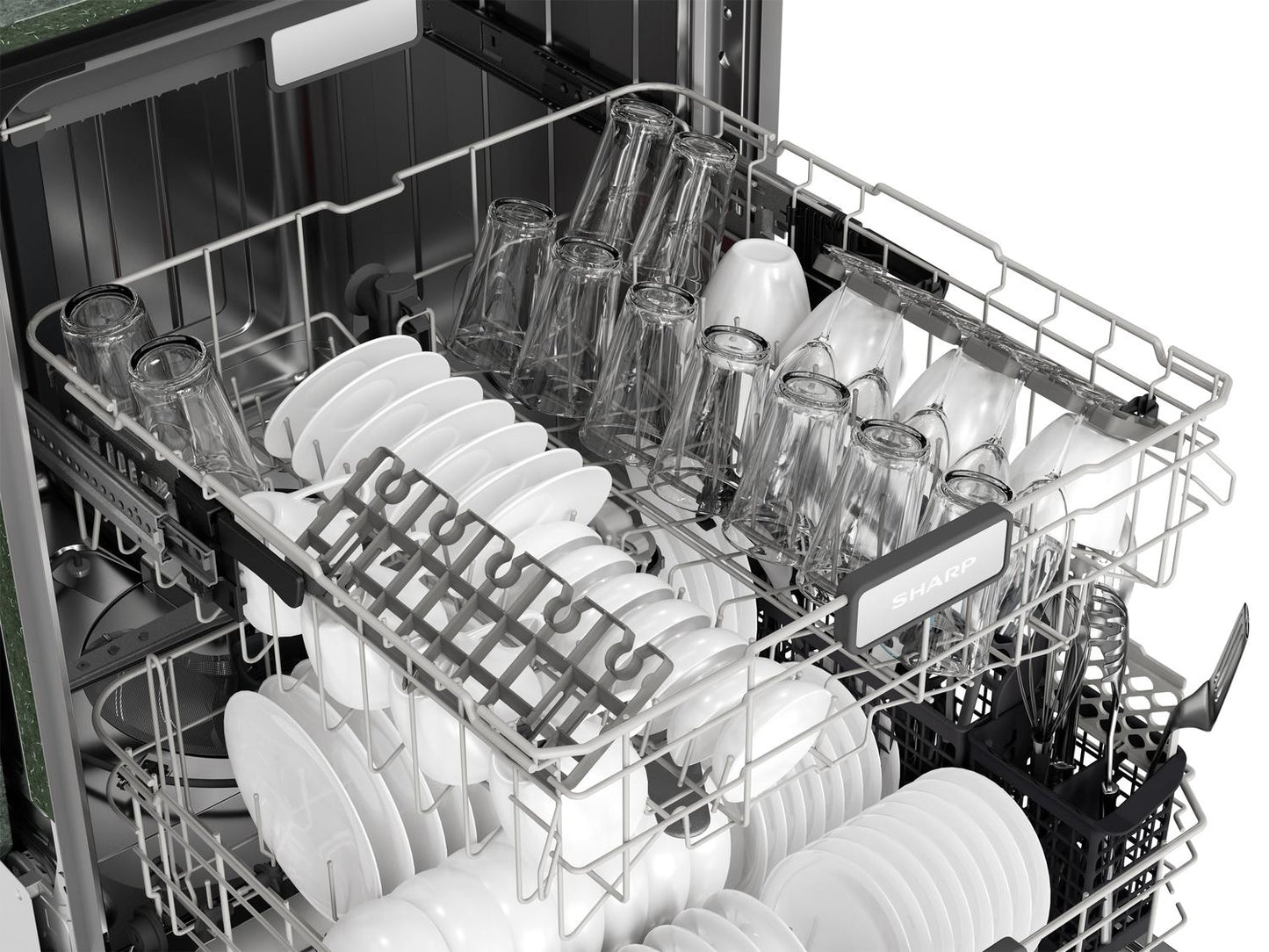 SHARP SDW6767HS Sharp 24 In. Slide-in Smart Dishwasher