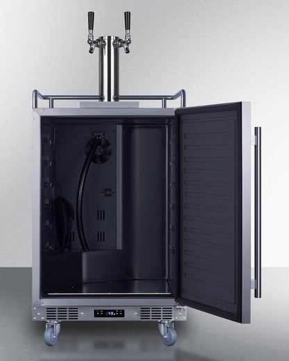 SUMMIT SBC683OSTWIN Summit 24"" Wide Built-in Outdoor Beer Kegerator