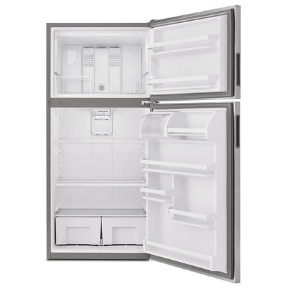 AMANA ART308FFDM Monochromatic Stainless Steel Amana 18 Cu. Ft. Top-freezer REFRI...
