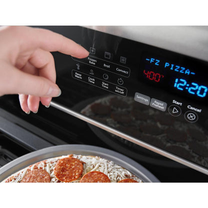 WHIRLPOOL WGG745S0FS Whirlpool 6.0 Cu. Ft. Gas Double Oven Range With Center Oval Burner