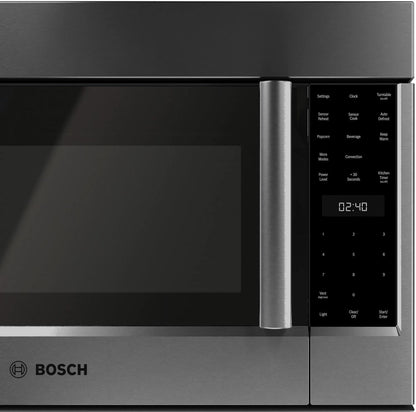 BOSCH HMV8045U 800 Series Over-the-range Microwave 30"" Left Sideopening Door, BLAC...