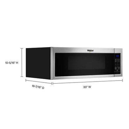 WHIRLPOOL WML35011KS Whirlpool 1.1 Cu. Ft. Low Profile Microwave Hood Combination