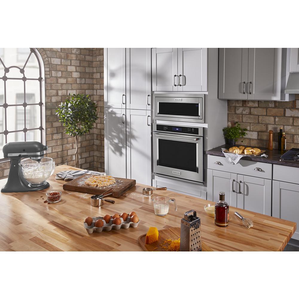 KITCHENAID KMBT5011KSS 1000 Watt Built-in Low Profile Microwave With Slim Trim Kit - STAIN...