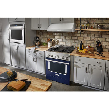 KITCHENAID KFGC500JIB Kitchenaid 30'' Smart Commercial-style Gas Range With 4 Burners ...