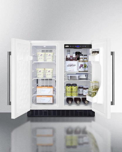 SUMMIT FFRF3075W Frost-free Side-by-side Refrigerator-freezer for Built-in or FREEST...