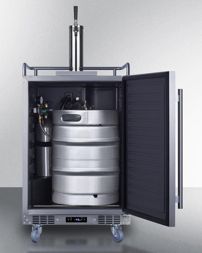 SUMMIT SBC683OS Summit 24"" Wide Built-in Outdoor Beer Kegerator