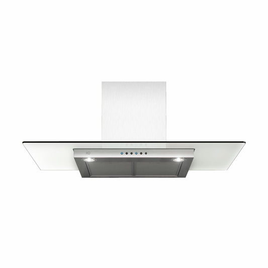 XO APPLIANCE XOQ30GC XO Appliance 30"" 600/395 Cfm Wall Chimney Hood Stainless/glass
