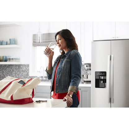 AMANA ASI2175GRS Amana 33-inch Side-by-side Refrigerator With Dual Pad External I...