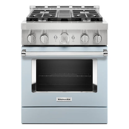 KITCHENAID KFGC500JMB Kitchenaid 30'' Smart Commercial-style Gas Range With 4 Burners ...